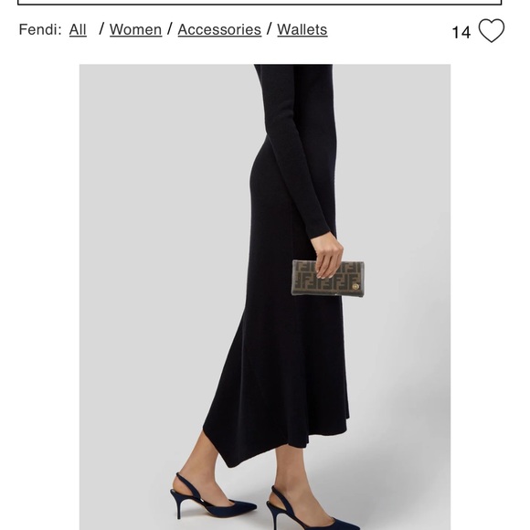 Brown Fendi Women's Wallet - Picture 2 of 8